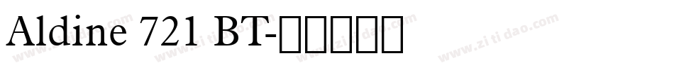 Aldine 721 BT字体转换